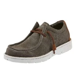Justin Boots Men's Justin Hondo Ash Stretch Canvas Wallabee Casual Shoe
