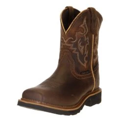 Justin Boot Company Ladies Jalena Maple Tan 8in. Maple Tan Top Water Proof Comp Toe Work Boot