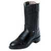 Justin Boots Mens Temple Black Pull On Cowboy Boot