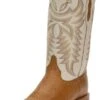 Justin Boots Men's Pascoe Smooth Ostrich 13in. Antique Saddle Maddog Cowboy Boots