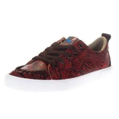 Reba By Justin Woman's Susie Red Western Floral Lace Up