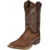 Justin Boots Vintage Dark Brown FQ Ostrich-11in Brown