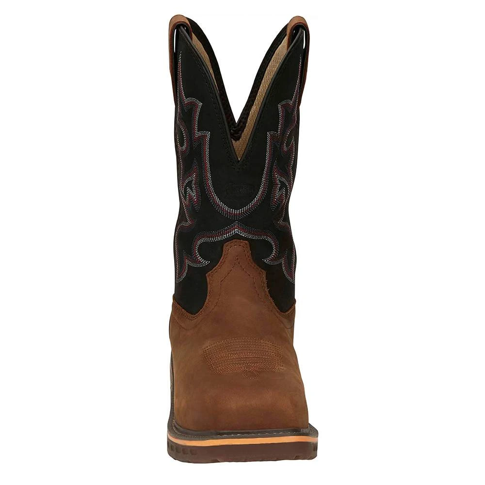 Justin Boots Men's Russett Resistor Caramel 13in. Black H20 Nano Comp Work Boot - Image 3