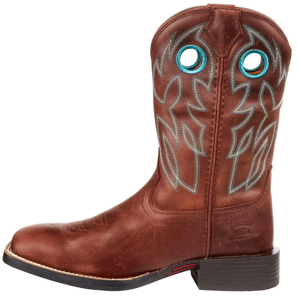Justin Boots Men's Bowline Brandy 11in. Stampede Western Cowboy Boots - Image 4